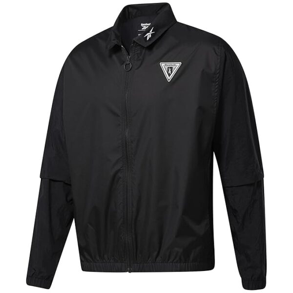 reebok men's polyester standard length duster coat