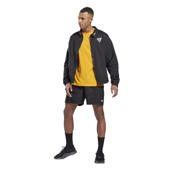 reebok men's polyester standard length duster coat