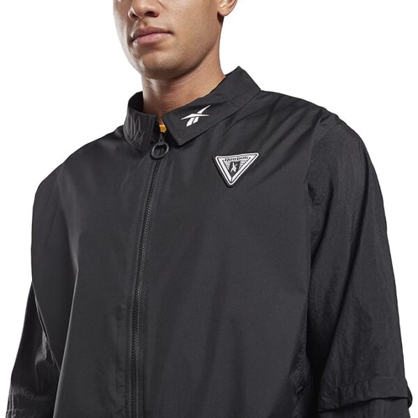 reebok men's polyester standard length duster coat