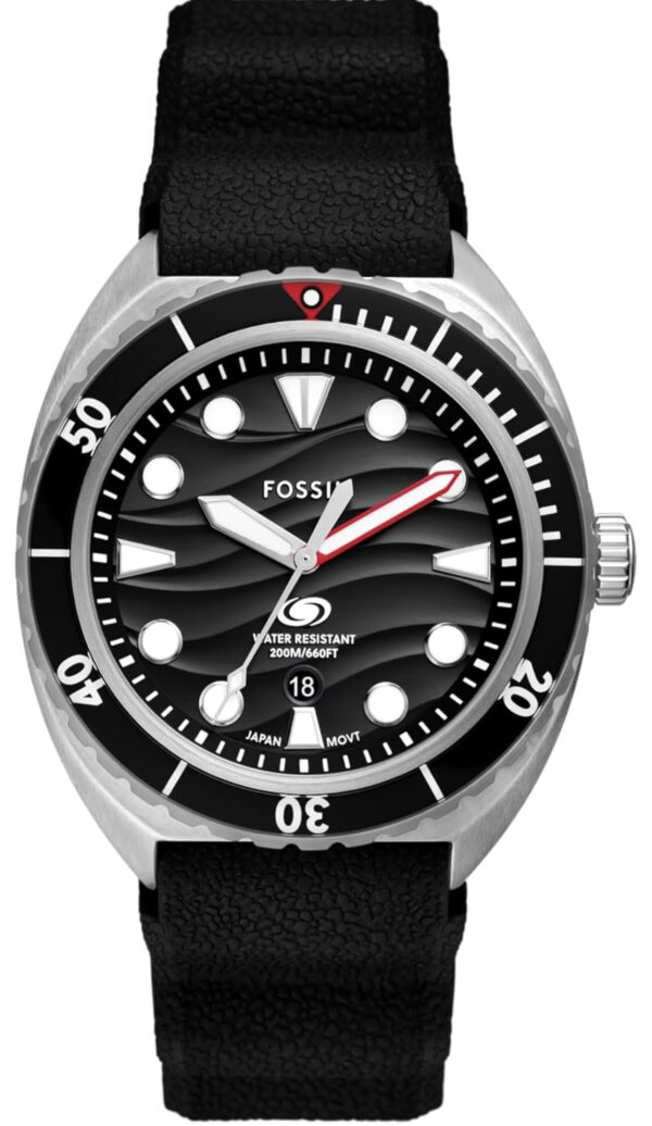 fossil analog black dial men's watch fs6062