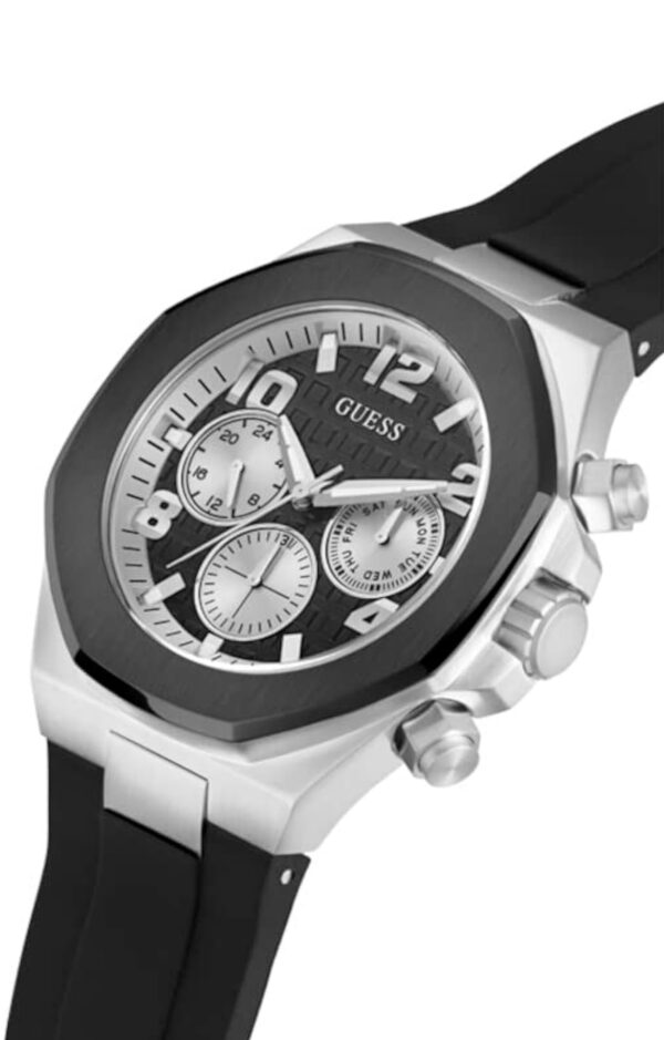guess analog black dial men's watch gw0583g1