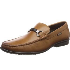 lee cooper lc2339br men’s leather casual slip on loafers | stylish, lightweight & comfortable for everyday wear