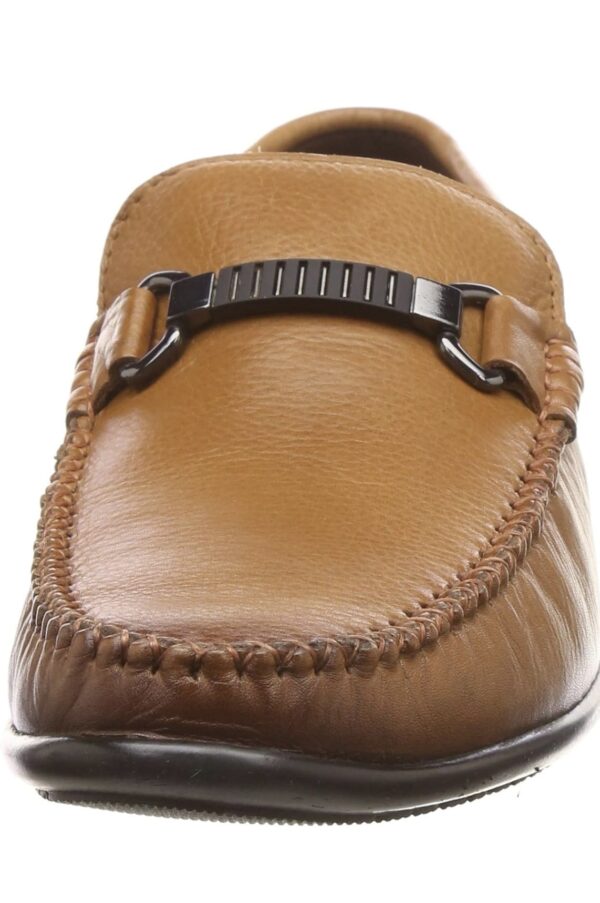 lee cooper lc2339br men’s leather casual slip on loafers | stylish, lightweight & comfortable for everyday wear