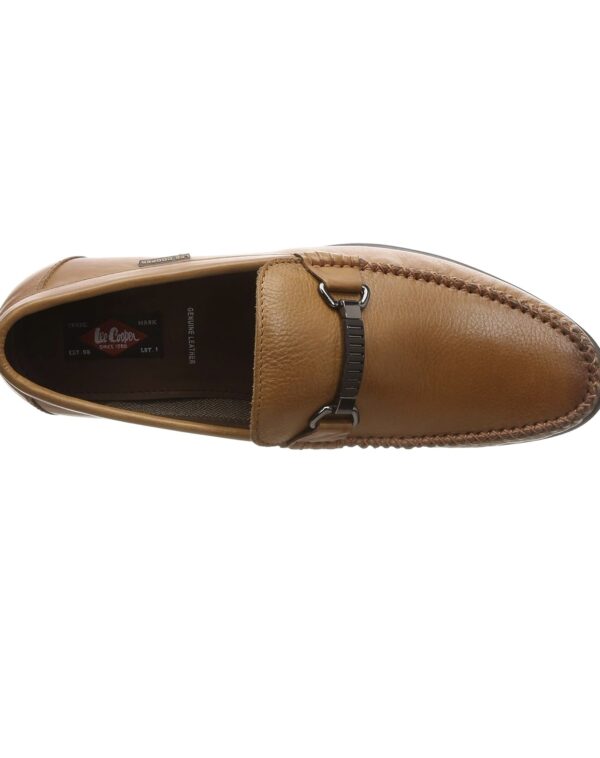 lee cooper lc2339br men’s leather casual slip on loafers | stylish, lightweight & comfortable for everyday wear
