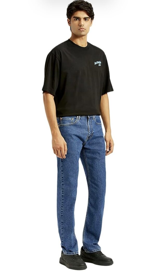 Levi's Men's 505 Straight Fit Mid Rise Jeans - Image 3