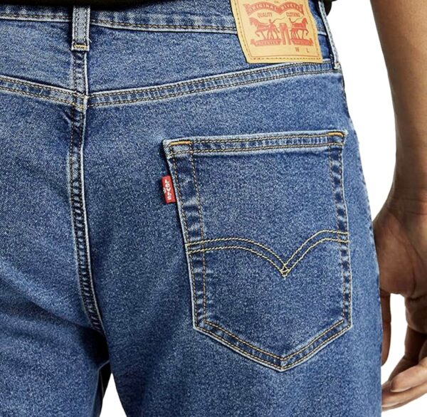 Levi's Men's 505 Straight Fit Mid Rise Jeans - Image 5
