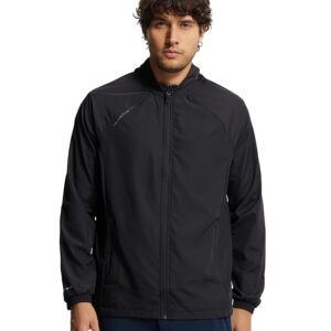 jockey mv40 men's microfiber fabric water resistant regular convertible hoodie active wear jacket
