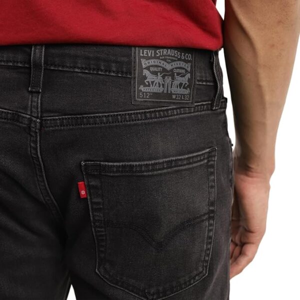 levi's men's 512 slim tapered fit mid rise jeans