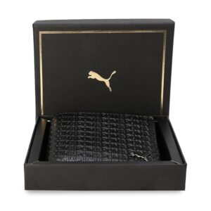 puma , unisex adult, leather wallet, black, (9155302)