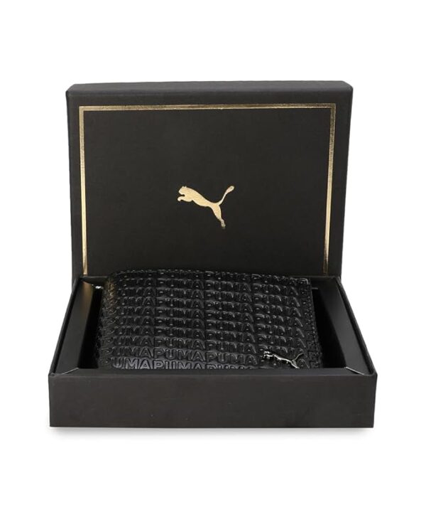 puma , unisex adult, leather wallet, black, (9155302)