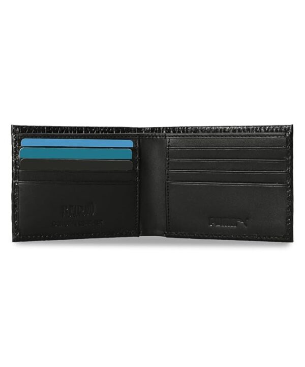 puma , unisex adult, leather wallet, black, (9155302)