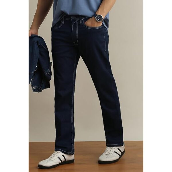 peter england men's regular fit denim jeans for daily casual wear