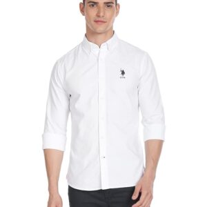u.s. polo assn. cotton men's slim fit casual style shirt