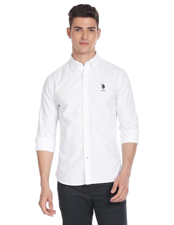 u.s. polo assn. cotton men's slim fit casual style shirt