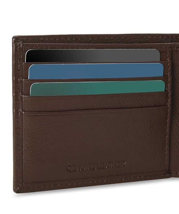 puma unisex adult leather plain wallet, brown mushroom