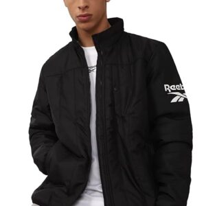 reebok men's polyester light padded bas jackets