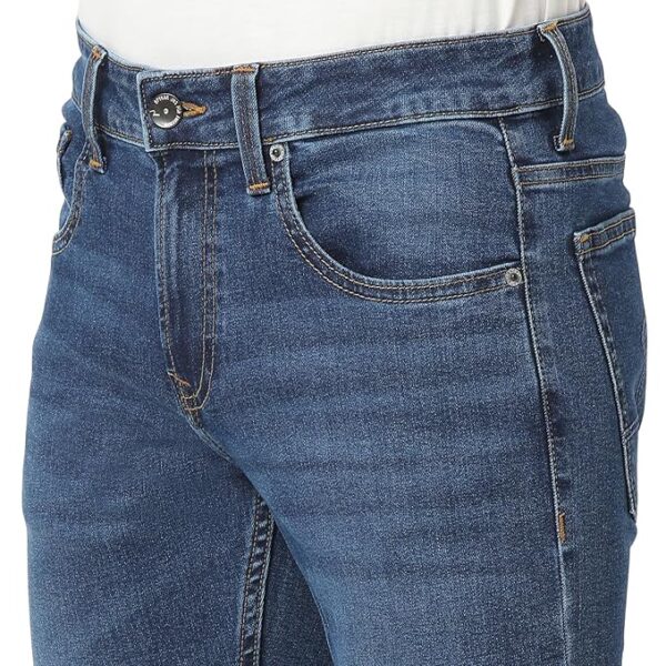 spykar men blue skinny fit low rise casual jeans