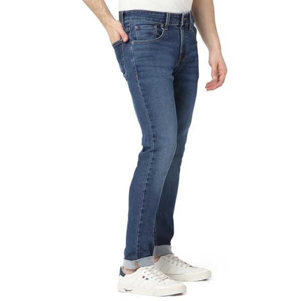 spykar men blue skinny fit low rise casual jeans