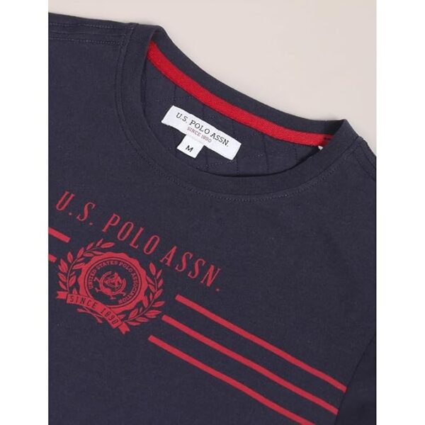 u.s. polo assn. men's cotton regular fit crew neck brand print t shirt