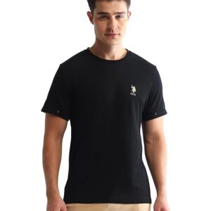 U.S. POLO ASSN. Men's Cotton Solid Comfort Fit Loungewear T-Shirt