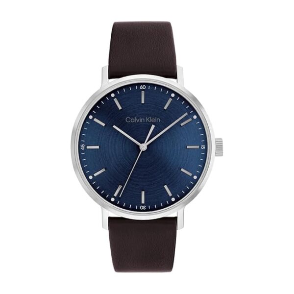 calvin klein modern analog blue dial men's watch 25200052