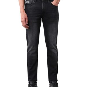 u.s. polo assn. denim co. men's brandon slim tapered fit black jeans
