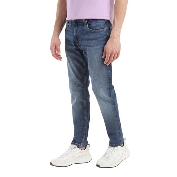 levi's men's 512 slim tapered fit mid rise blue jeans