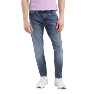 levi's men's 512 slim tapered fit mid rise blue jeans