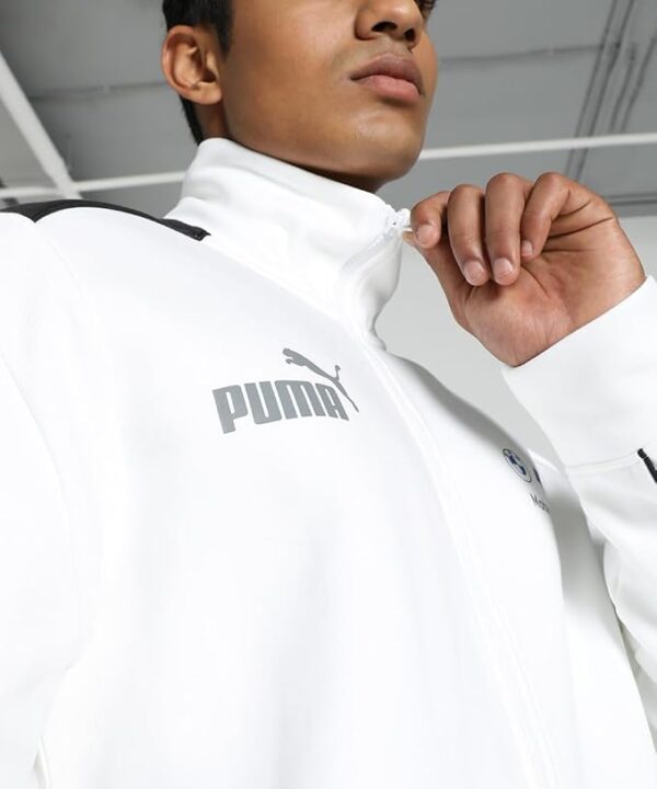 puma men's cotton standard length a line coat 624139 white
