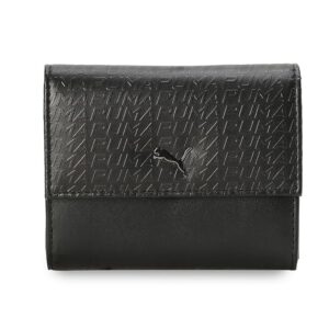 puma unisex adult, signature small wallet, black,(9210301)