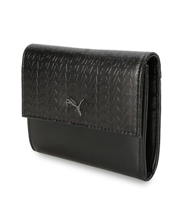 puma unisex adult, signature small wallet, black,(9210301)