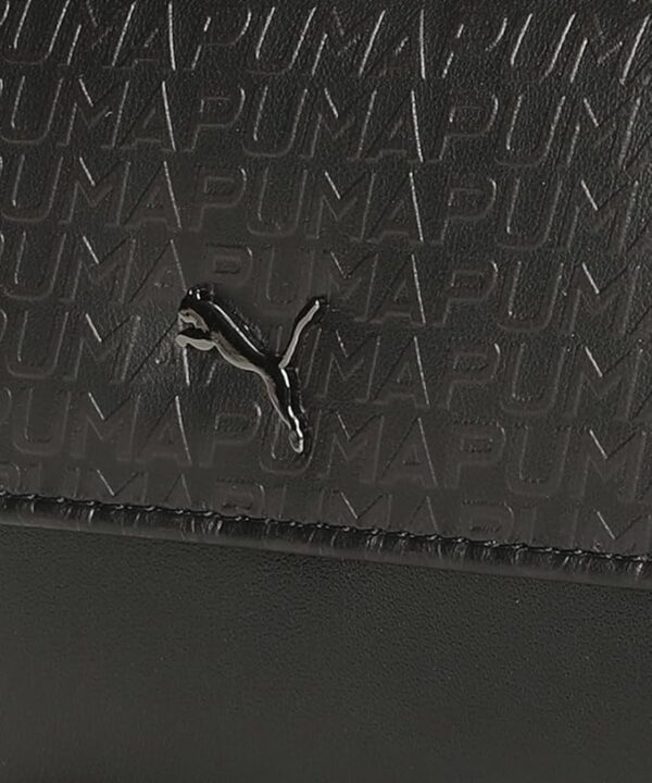 puma unisex adult, signature small wallet, black,(9210301)