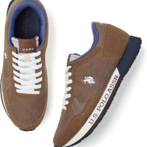 u.s. polo assn. uspa|caspian 2.0|grey stylish casual sneaker shoes for man